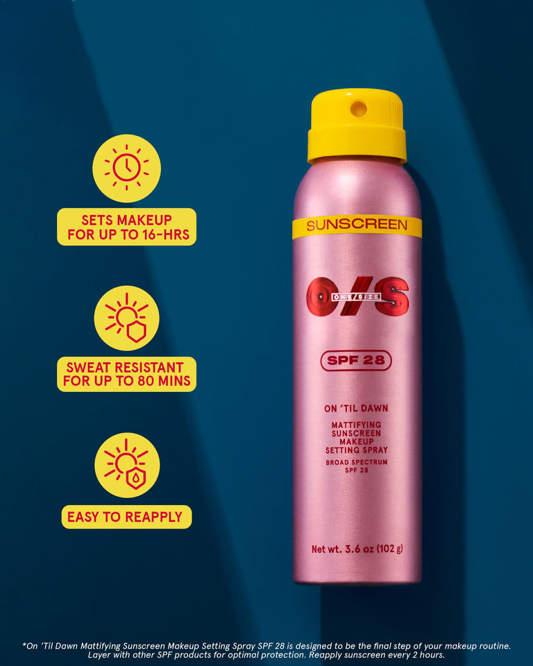 On ’Til Dawn Mattifying Sunscreen Makeup Setting Spray SPF 28 Full-Sized