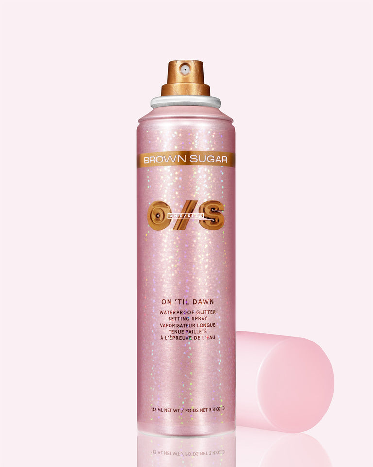 On ‘Til Dawn Waterproof Glitter Setting Spray In Brown Sugar