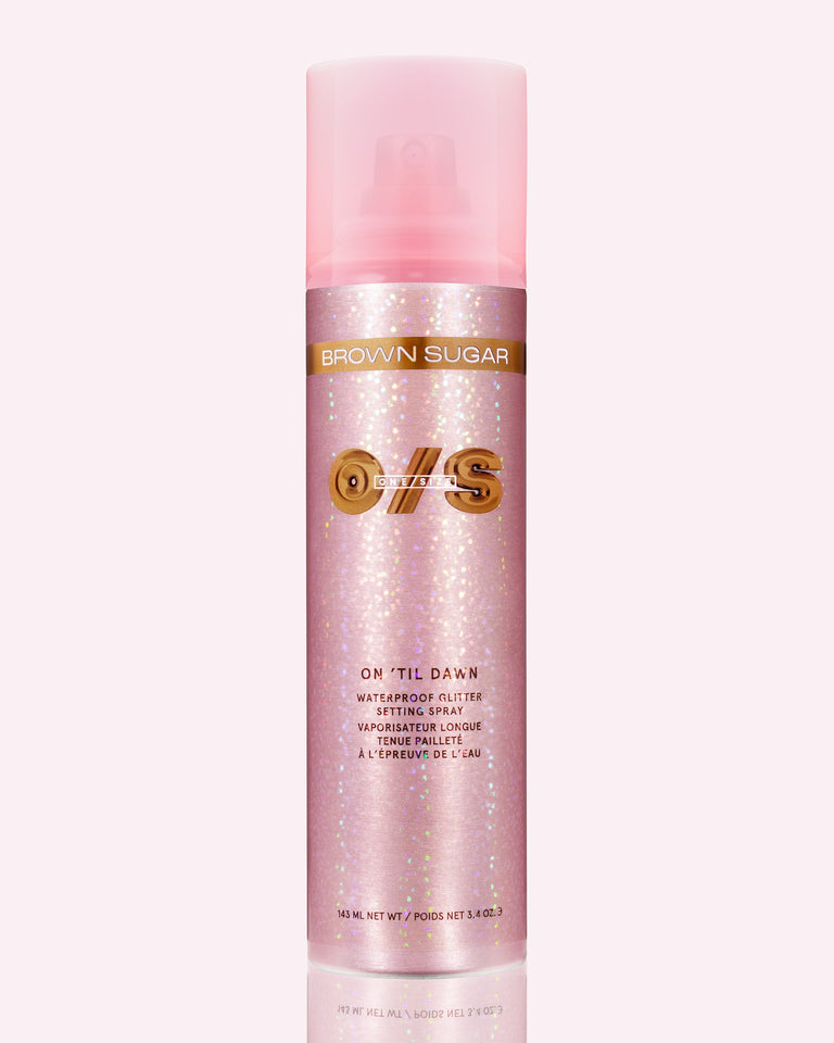 On ‘Til Dawn Waterproof Glitter Setting Spray In Brown Sugar