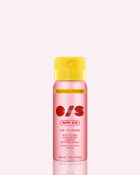 On ’Til Dawn Mattifying Sunscreen Makeup Setting Spray SPF 28 Travel-Sized